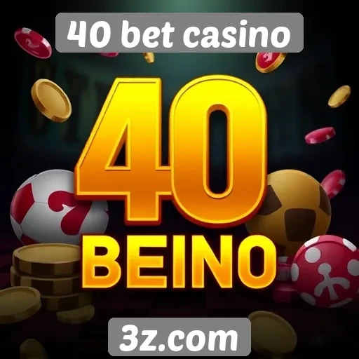 Variedade de jogos disponíveis no 40 bet casino